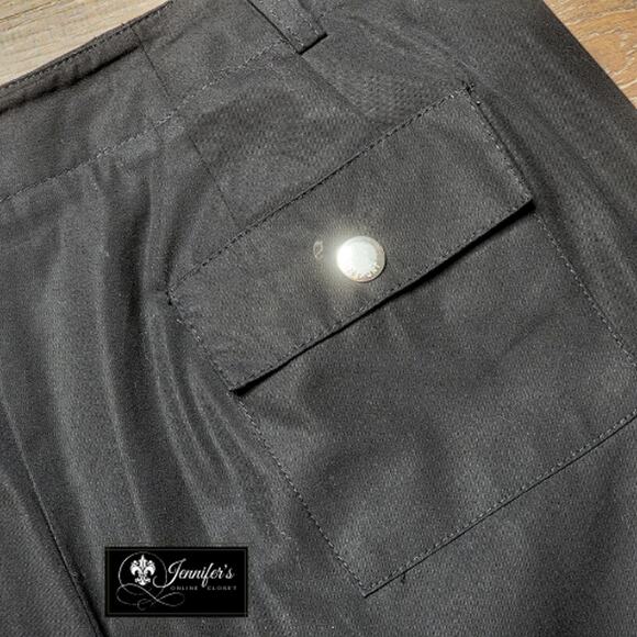 Liz Claiborne Liz Sport Women's Black Shorts with Silver Buckle Size 10 - Picture 6 of 9